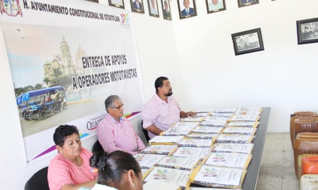 Apoyo a motitaxistas en Otatitlán