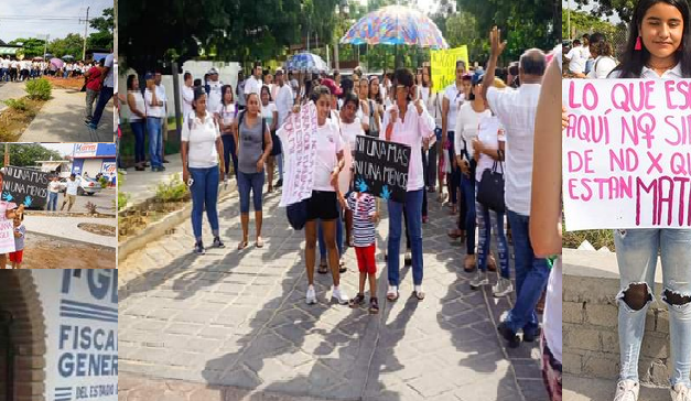 MARCHA PARA EXIGIR JUSTICIA POR PROBABLE ASESINATO DE FÉMINA EN LA COSTA. 