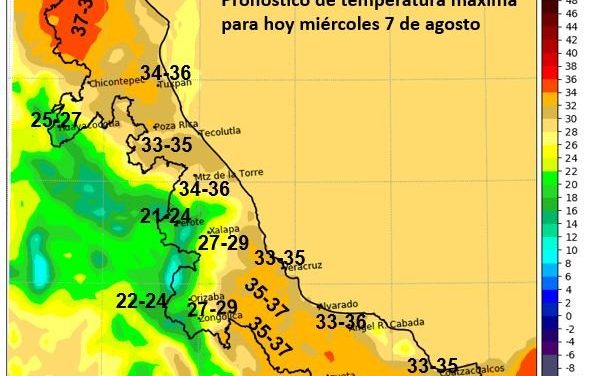 Amigas y amigos el calor continuará en los siguientes días con valores de temperaturas máximas típicos de esta época.