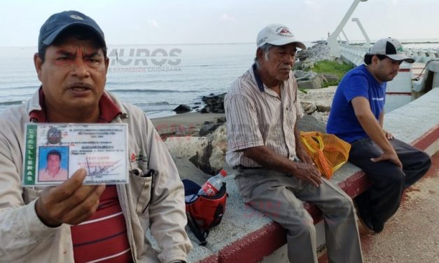 Se inconforman pescadores de Coatzacoalcos por trabajos en escolleras