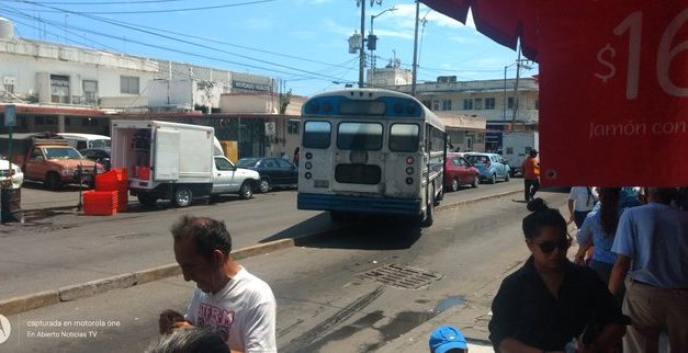 Así el transporte público en Veracruz