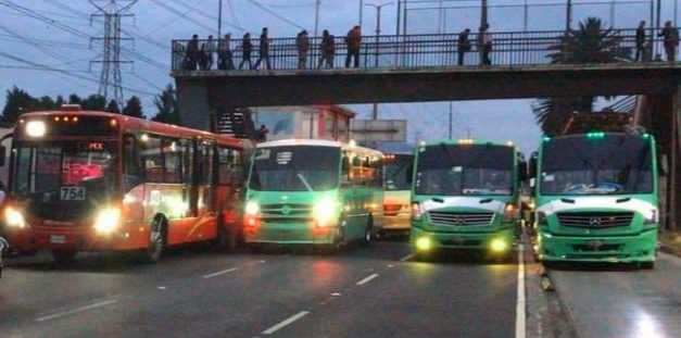 Transportistas protestan en CDMX