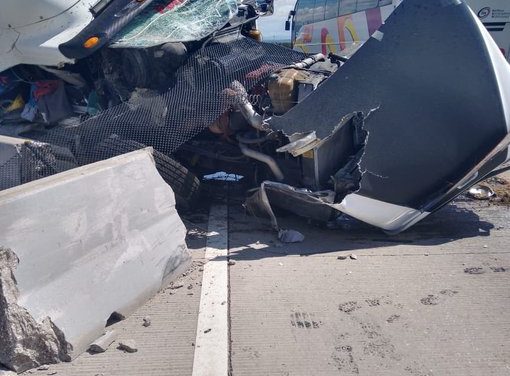 Medios reportan fuerte accidente en la autopista Puebla-Orizaba, a la altura de Acatzingo.