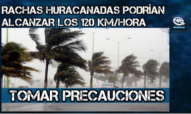 Rachas del norte podrían alcanzar los 120 km/hora en Veracruz: Meteorólogo