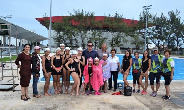 Realiza Federación Mexicana de Natación evaluación de Natación Artística Veracruzana