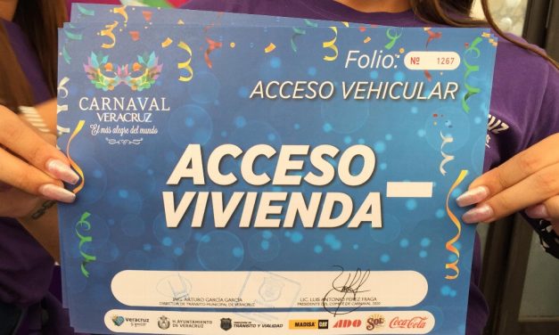 Entregan accesos para ingresar a domicilios durante el Carnaval de Veracruz