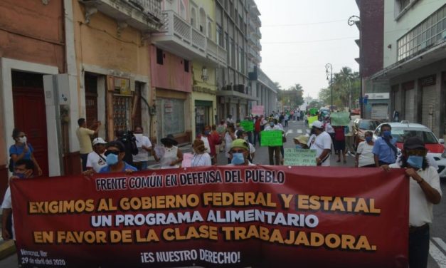 Desempleados y trabajadores informales exigen alimentos para sobrevivir la cuarentena