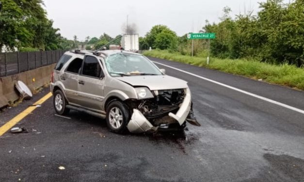 ccidente en la entrada de San Pancho sobre la carretera 180 con dirección a Veracruz