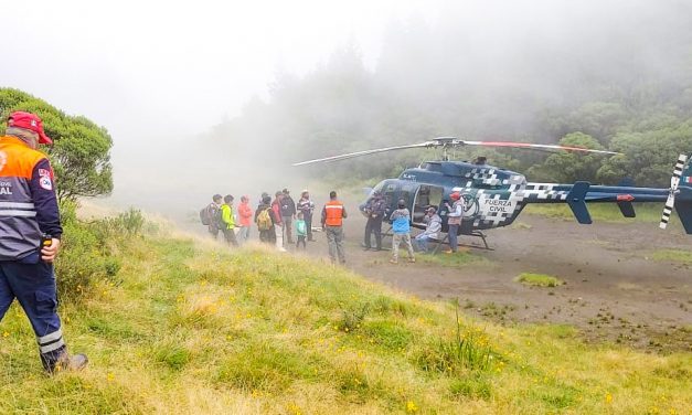 Localización de excursionistas extraviados en Mariano Escobedo