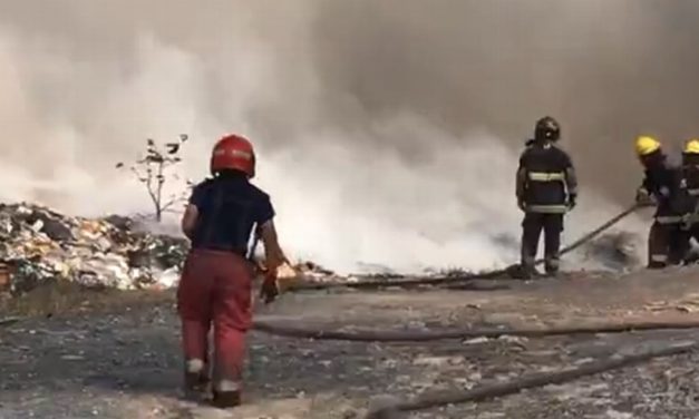 INCENDIO EN EL EX-BASURERO MUNICIPAL DE VERACRUZ