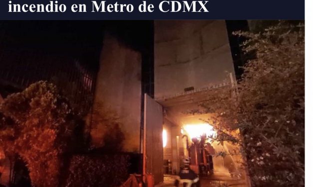 UN MUERTO Y 10 ATRAPADOS EN INCENDIO EN EL METRO