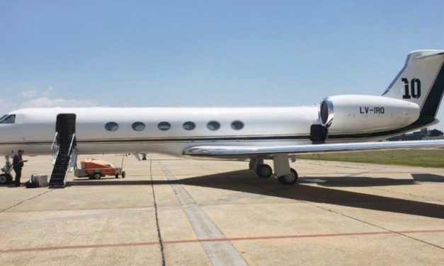 Este es el avión que Messi le rentó al presidente argentino Alberto Fernández