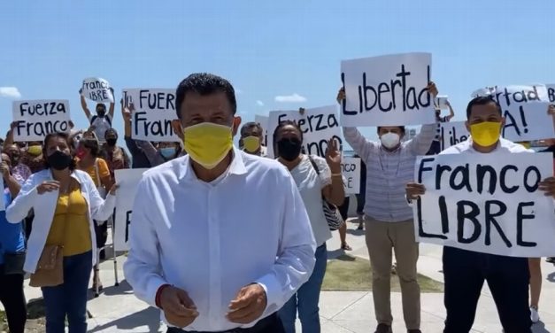 PRD PROTESTA EN LA CIUDAD DE VERACRUZ