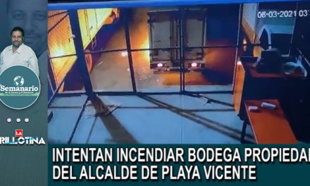 ENCAPUCHADOS INTENTAN INCENDIAR BODEGA PROPIEDAD DEL ALCALDE DE PLAYA VICENTE