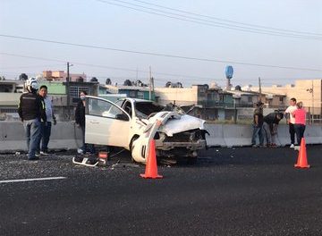 FUERTE CHOQUE EN AUTOPISTA VERACRUZ-LA ANTIGUA