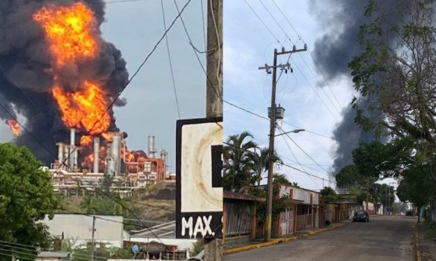 INCENDIO EN LA REFINERÍA LÁZARO CARDENAS DE MINATITLAN