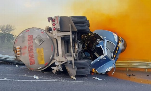 Aparatoso accidente sobre la autopista Puebla-Córdoba