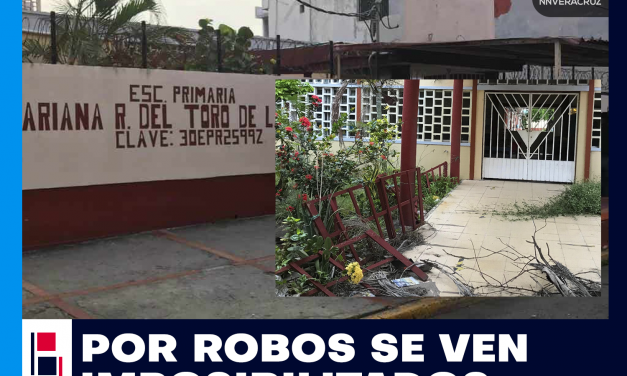 POR ROBOS, IMPOSIBILITADA ESCUELA PARA REGRESAR A CLASES