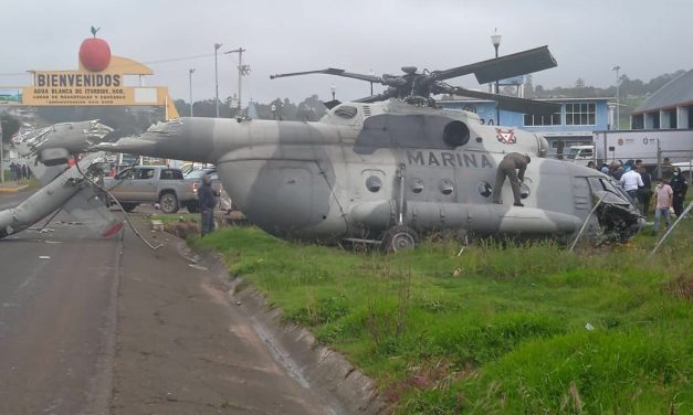 CAE HELICÓPTERO DE LA MARINA EN HIDALGO