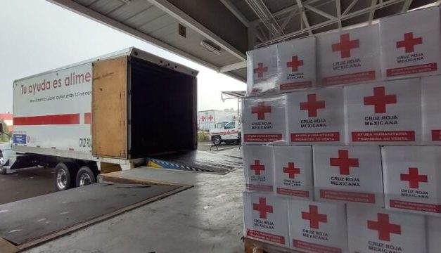 Envía Cruz Roja Mexicana 13 toneladas de ayuda humanitaria a Veracruz por ’Grace’