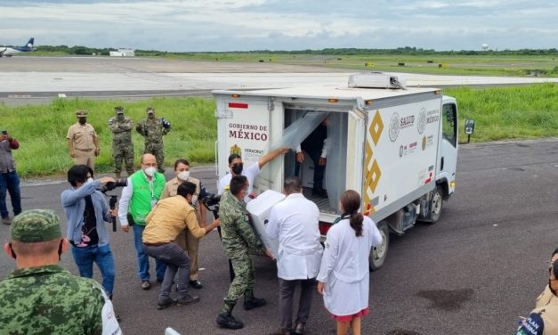 Llegan más vacunas este domingo a Veracruz del laboratorio Pfizer