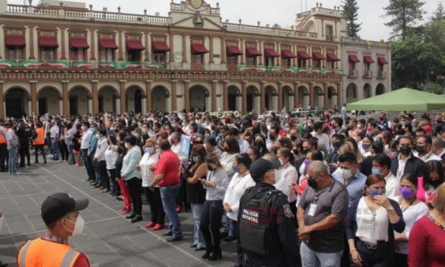 SIMULACRO PARA RECORDAD EL SISMO DEL 19 DE SEPTIEMBRE DE 1985