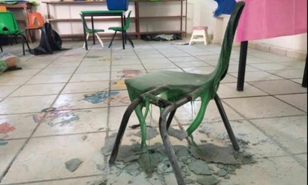 VANDALIZAN JARDIN DE NIÑOS EN VERACRUZ