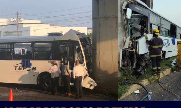 ACCIDENTE DEJA 14 TRABAJADORES DE TAMSA LESIONADOS(EN VIVO)