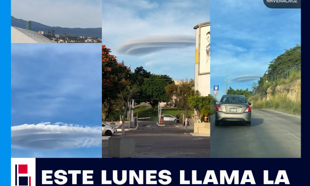 SE FORMA NUBE LENTICULAR EN XALAPA