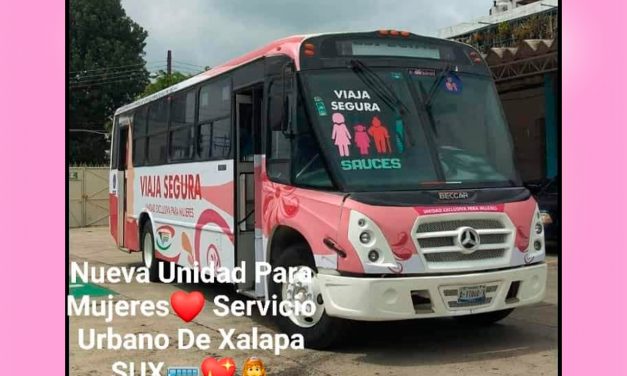 AUTOBUS EXCLUSIVO PARA MUJERES EN XALAPA