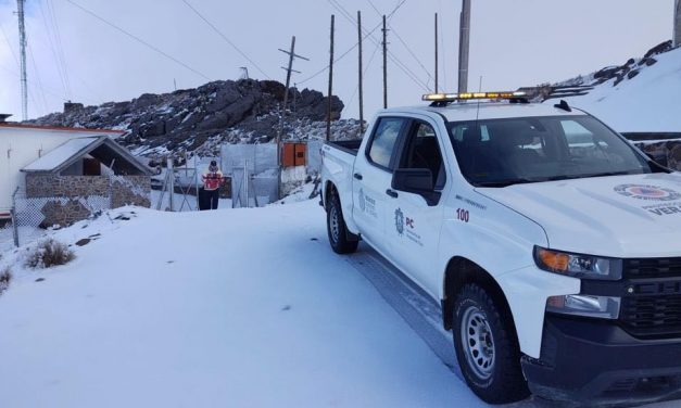 Prevén nevada en el Pico de Orizaba y Cofre de Perote