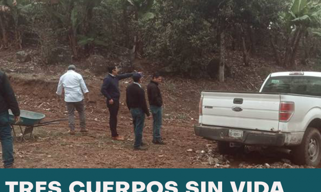 ENCUENTRAN TRES CUERPOS EN XALAPA