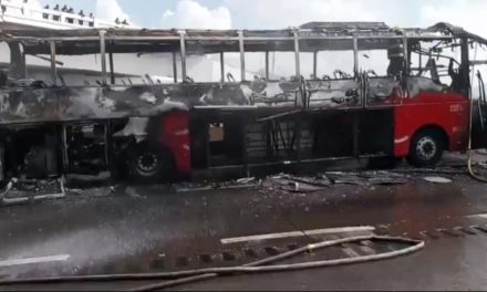 SE INCENDIA ADO EN AUTOPISTA CORDOBA – VERACRUZ