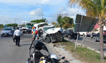 ACCIDENTE DE GUARDIA NACIONAL DEJA 2 PERSONAS HERIDAS EN CANCÚN