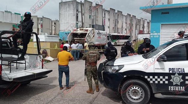 Hallan cabeza humana al interior de un contenedor de basura al poniente de Coatzacoalcos