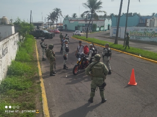 EJERCITO MEXICANO VIGILA LOS MUNICIPIOS DE VERACRUZ Y BOCA DEL RIO