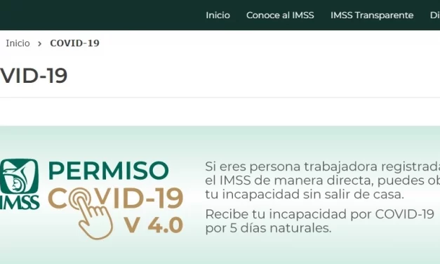 IMSS actualiza herramienta digital para tramitar incapacidad por covid