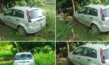 Localizan vehículo siniestrado y abandonado en carretera Mixtan – Loma Bonita