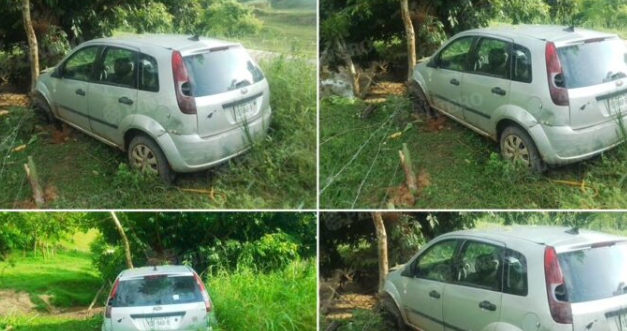 Localizan vehículo siniestrado y abandonado en carretera Mixtan – Loma Bonita