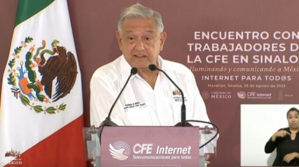 AMLO urge a CFE instalar internet para la ‘revolución de las conciencias’