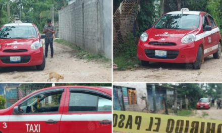 Investigan el secuestro de tres personas en Loma Bonita;  un taxi de la comunidad Sabaneta quedó abandonado