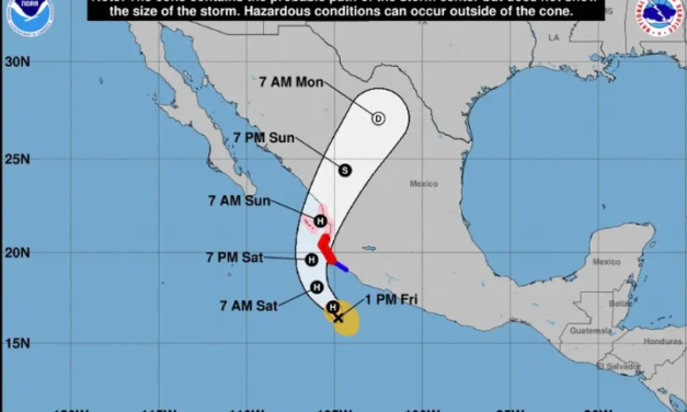 Prevén que Roslyn se intensifique e impacte como huracán entre Nayarit y Jalisco