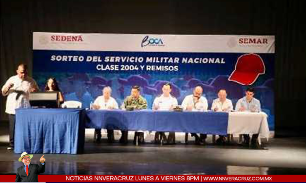 REALIZAN SORTEO DEL SERVICIO MILITAR NACIONAL EN BOCA DEL RIO