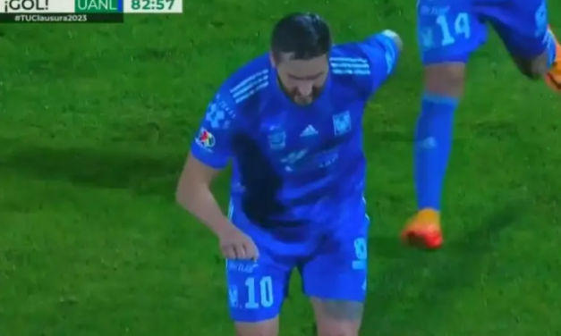 Gignac le manda un mensaje al ‘Piojo’ en su festejo