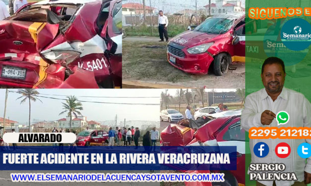 FUERTE ACCIDENTE EN LA RIVIERA VERACRUZANA