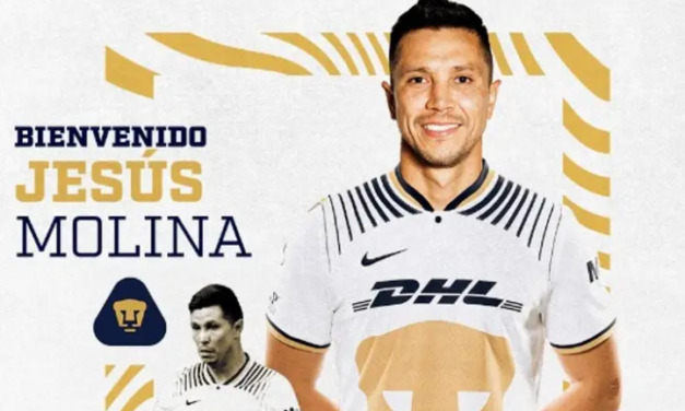 Jesús Molina es nuevo futbolista de los Pumas