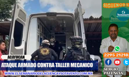 ATAQUE ARMADO CONTRA TALLER MECANICO