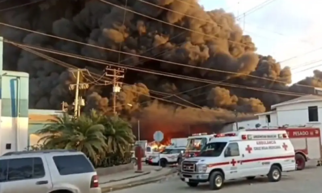 Incendio consume 7 empresas; reportan pérdidas totales