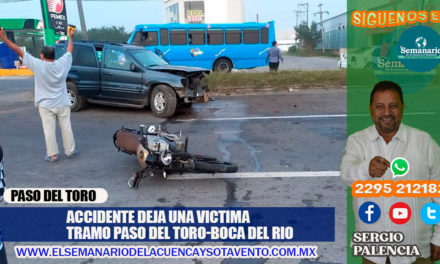 GRAVE ACCIDENTE EN LA CARRETERA PASO DEL TORO-BOCA DEL RIO