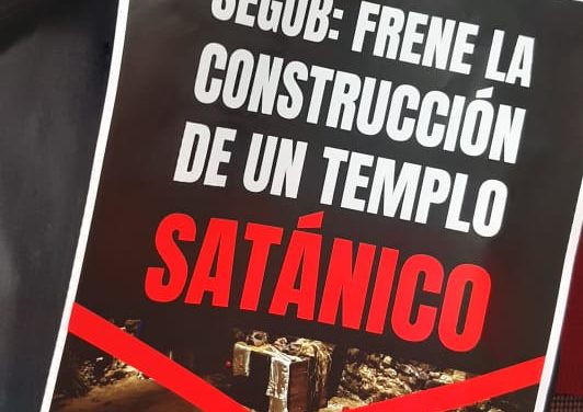 PIDEN FRENAR TEMPLO SATANICO